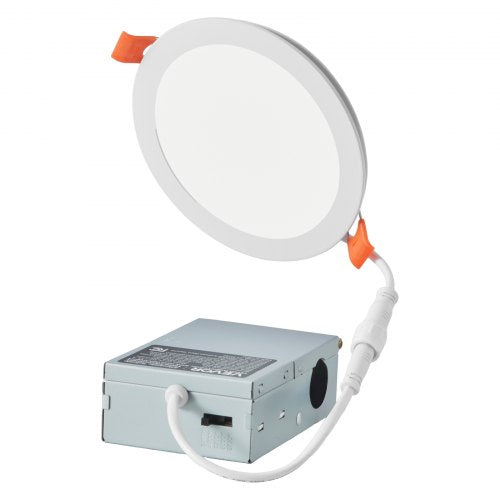 12 Pack 6 Inch LED Recessed Ceiling Light 5CCT Canless Wafer Downlight