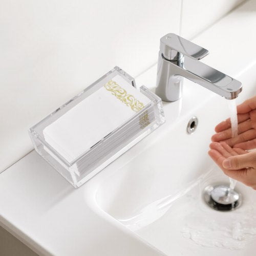 Acrylic Napkin Holder 91 x 55 x 2.6 inch Clear Bathroom Guest Towel
