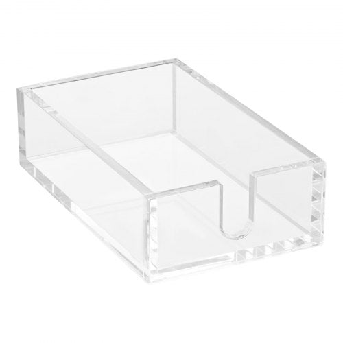Acrylic Napkin Holder 91 x 55 x 2.6 inch Clear Bathroom Guest Towel