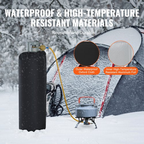 Insulated Band Style Gas Cylinder Warmer Fits 100 lbs Gas Tanks 280W