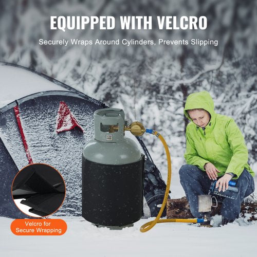 Insulated Band Style Gas Cylinder Warmer Fits 40 lbs Gas Tanks 120W Propane