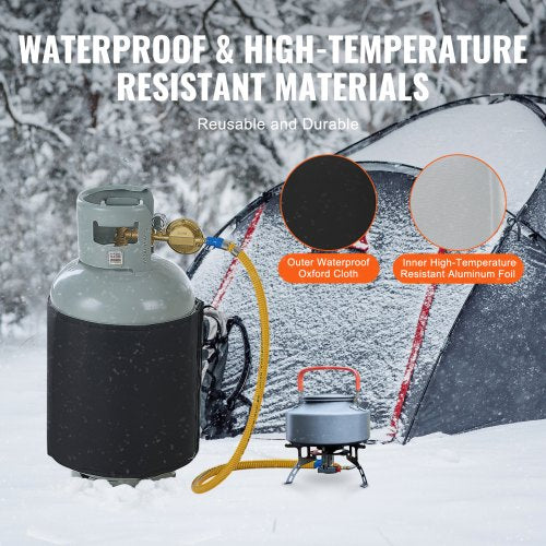Insulated Band Style Gas Cylinder Warmer Fits 40 lbs Gas Tanks 120W Propane