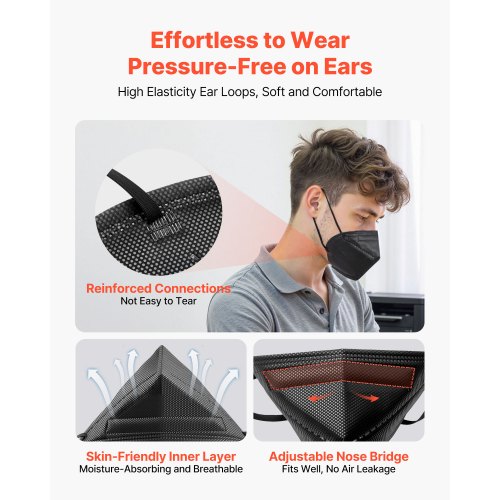 KN95 Face Masks 50 Pack KN95 Particulate Respirator Mask Breathable