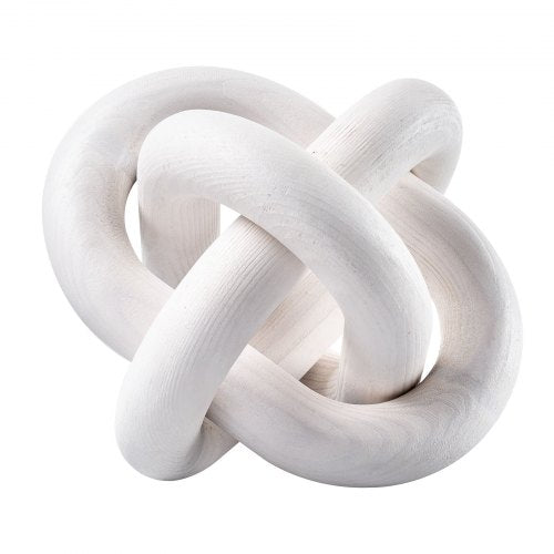 Wood Chain Link Decor 3 Link Hand Carved Wooden Knot Decor Coffee Table