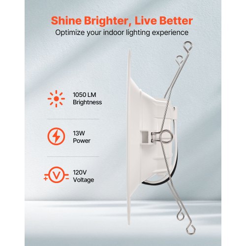 12 Pack LED Recessed Lighting 56 Inch Retrofit Can Lights 1050 LM 13W