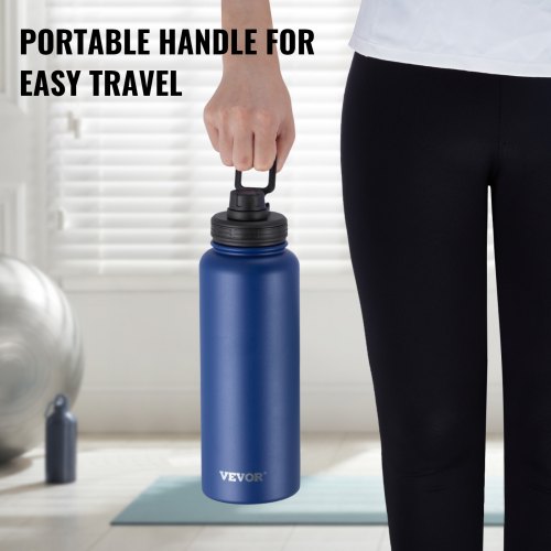 40 oz Insulated Water Bottle Stainless Steel Camping Hiking Hydration