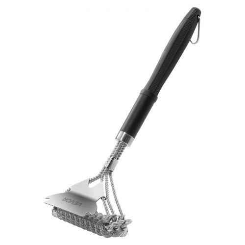 Grill Brush and Scraper BBQ Brush for Outdoor Grills Stainless Steel Woven
