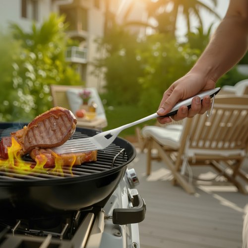 Grilling Accessories 4PCS BBQ Grill Tool Set Heavy Duty Stainless Steel