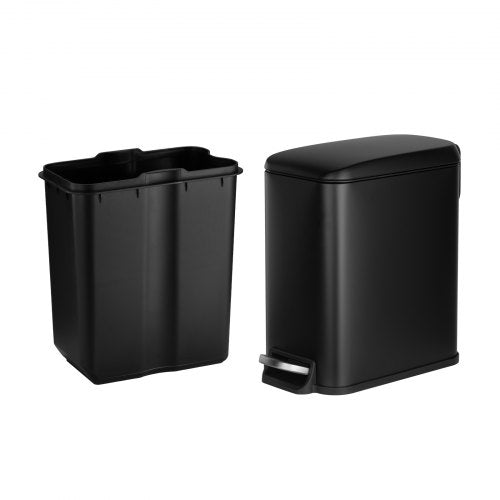 Slim Bathroom Trash Can 114 x 571 x 10.7 Inch Small Bedroom Trashcan with Step