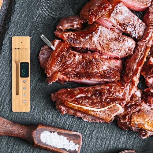Wireless Meat Thermometer 500 ft Range Wireless Bluetooth Meat Thermometer