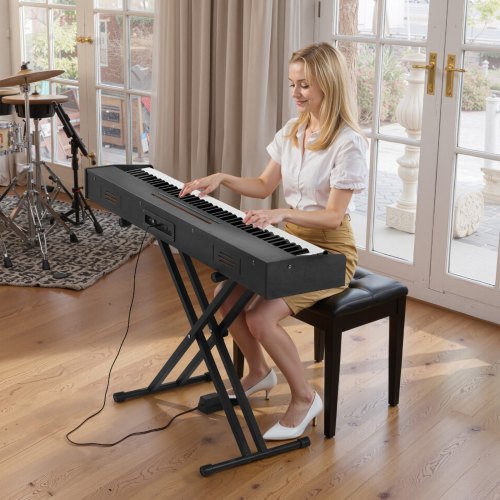 Weighted Digital Piano 88 Keys Fully Weighted Electric Piano Dual Keyboard