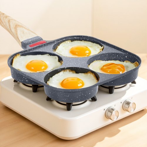 Egg Pan 4Cup Nonstick Egg Frying Pan Aluminum Breakfast Omelette Skillet
