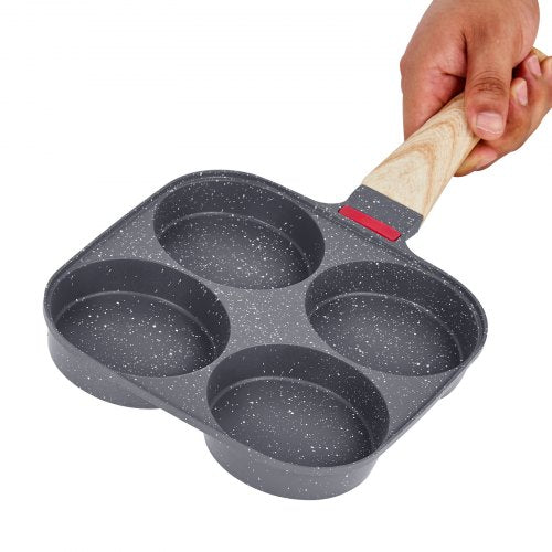 Egg Pan 4Cup Nonstick Egg Frying Pan Aluminum Breakfast Omelette Skillet