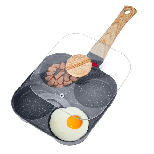 Egg Pan 4Cup Nonstick Egg Frying Pan Aluminum Breakfast Omelette Skillet