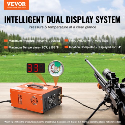 PCP Air Compressor 4500PSI Portable PCP Airgun Compressor with Builtin