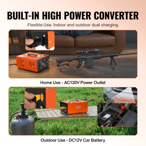 PCP Air Compressor 4500PSI Portable PCP Airgun Compressor with Builtin
