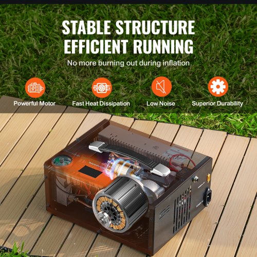 PCP Air Compressor 4500PSI30Mpa Portable PCP Airgun Compressor with External