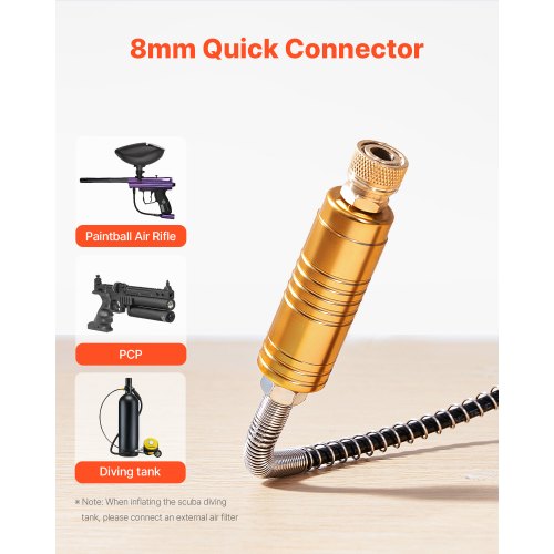 PCP Air Compressor 4500PSI30Mpa Portable PCP Airgun Compressor with Builtin