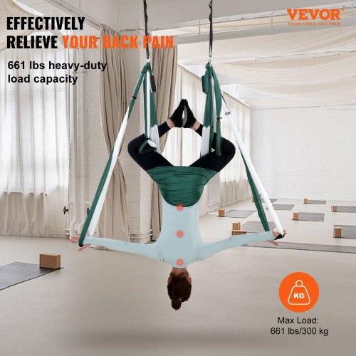Aerial Yoga Swing Set 27 Yards Yoga Hammock Hanging Swing Aerial Sling