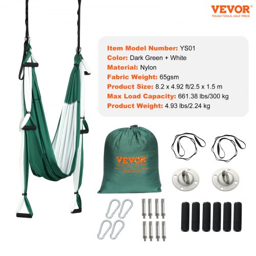 Aerial Yoga Swing Set 27 Yards Yoga Hammock Hanging Swing Aerial Sling
