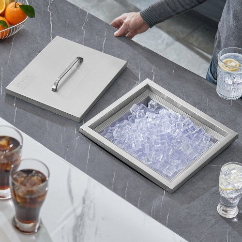 Drop in Ice Chest 14L x 12W x 18H Stainless Steel Ice Cooler Commercial 1