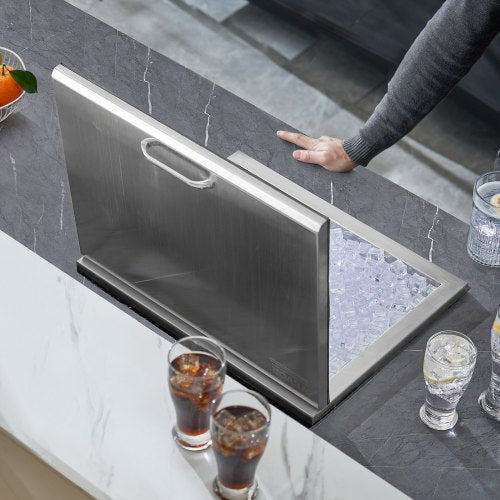 Drop in Ice Chest 20L x 16W x 13H Stainless Steel Ice Cooler Commercial