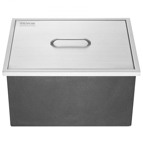 Drop in Ice Chest 22L x 17W x 12H Stainless Steel Ice Cooler Commercial