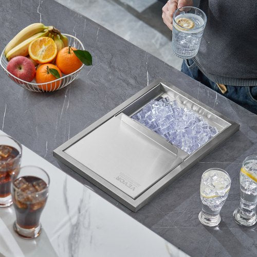 Drop in Ice Chest 18L x 12W x 145H Stainless Steel Ice Cooler