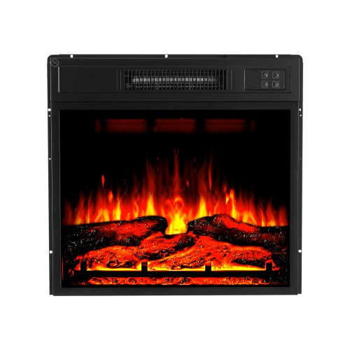 Electric Fireplace Insert 18 inch Recessed and Wall Mounted with Adjustable