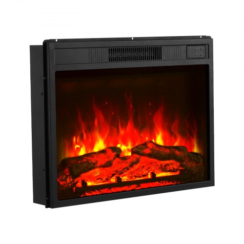 Electric Fireplace Insert 23 inch Recessed and Wall Mounted with Adjustable