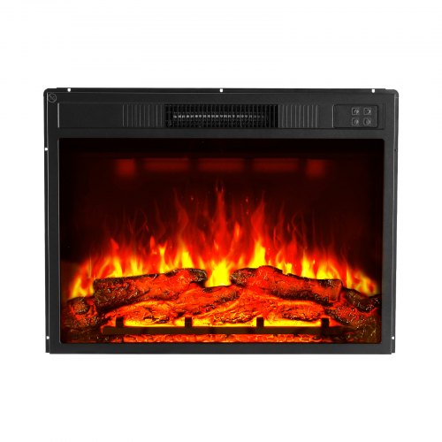 Electric Fireplace Insert 23 inch Recessed and Wall Mounted with Adjustable