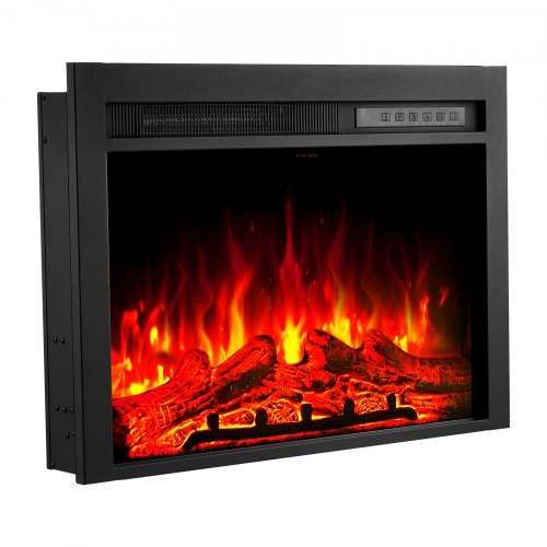 Electric Fireplace Insert 28.5 inch Recessed and Wall Mounted with Adjustable