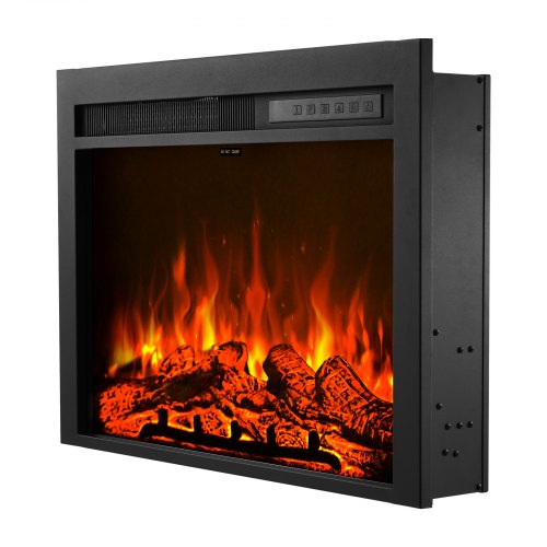 Electric Fireplace Insert 28.5 inch Recessed and Wall Mounted with Adjustable