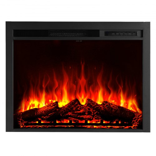 Electric Fireplace Insert 35 inch Recessed and Wall Mounted with Adjustable