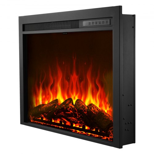 Electric Fireplace Insert 35 inch Recessed and Wall Mounted with Adjustable