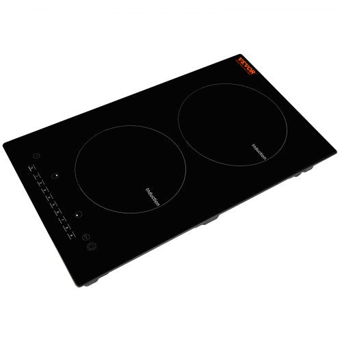 Electric Cooktop 2 Burners 12 Induction Stove Top Builtin Magnetic
