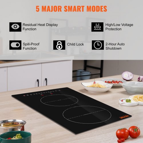 Electric Cooktop 2 Burners 12 Induction Stove Top Builtin Magnetic 1
