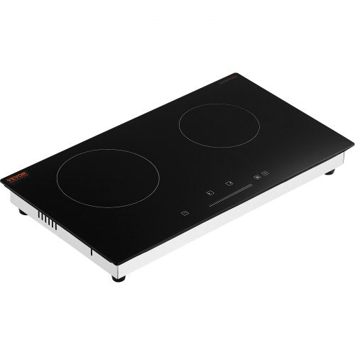 Electric Cooktop 24 inch 2 Burners Builtin Electric Stove Top 1800W