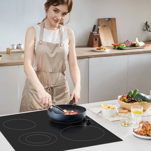 Electric Cooktop 30 inch 4 Burners Builtin Electric Stove Top 7200W