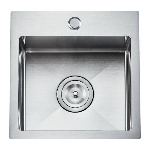 15 inch Kitchen Sink Workstation 304 Stainless Steel Top Mount Sinks