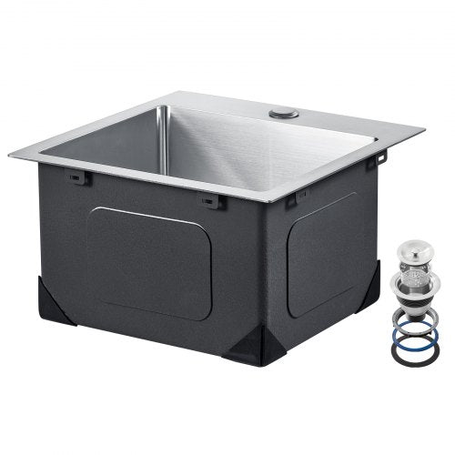 15 inch Kitchen Sink Workstation 304 Stainless Steel Top Mount Sinks