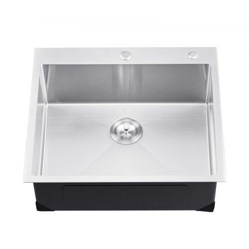 25 inch Kitchen Sink Workstation 304 Stainless Steel Top Mount Sinks