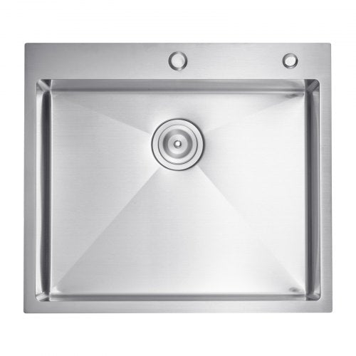 25 inch Kitchen Sink Workstation 304 Stainless Steel Top Mount Sinks