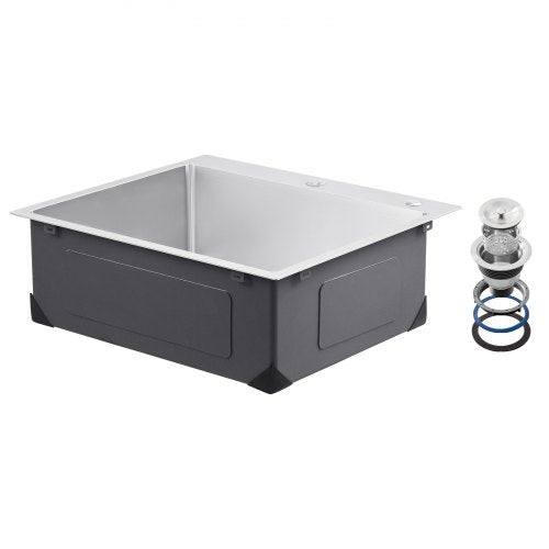 25 inch Kitchen Sink Workstation 304 Stainless Steel Top Mount Sinks