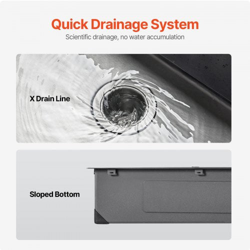 33 inch Kitchen Sink Workstation 304 Stainless Steel Top Mount Sinks