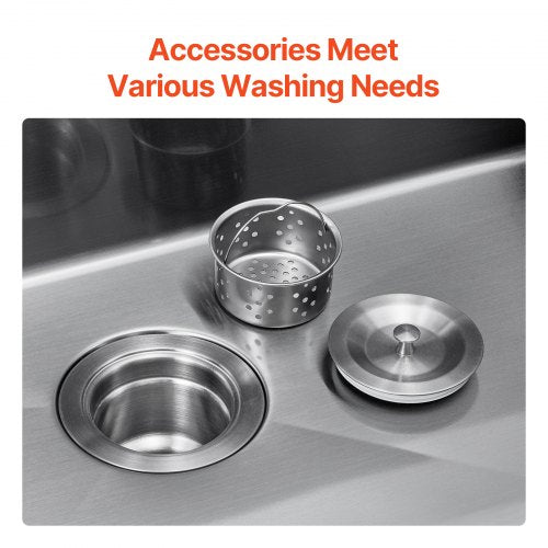 33 inch Kitchen Sink Workstation 304 Stainless Steel Top Mount Sinks