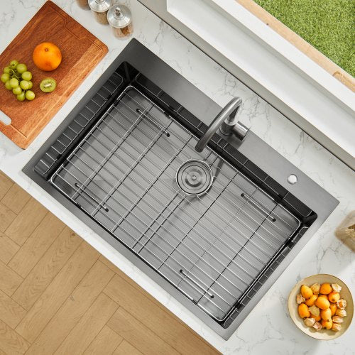 33 inch Kitchen Sink Workstation 304 Stainless Steel Top Mount Sinks