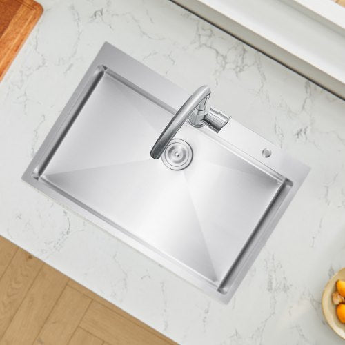 33 inch Kitchen Sink Workstation 304 Stainless Steel Top Mount Sinks