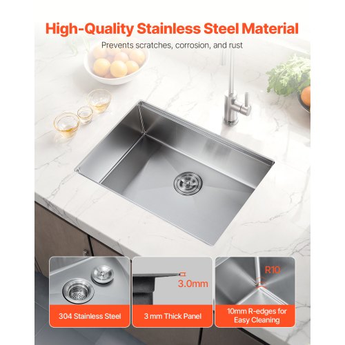 32 inch Kitchen Sink Workstation 304 Stainless Steel Undermount Sink