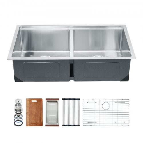 33 inch Kitchen Sink Workstation 304 Stainless Steel Undermount Sink